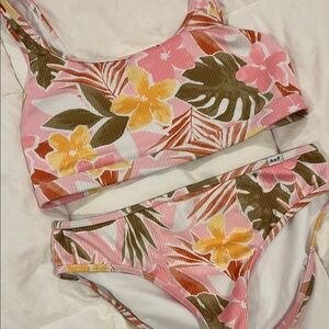 Abercrombie Kids Tropical Floral Bikini Set.  Never Worn!
